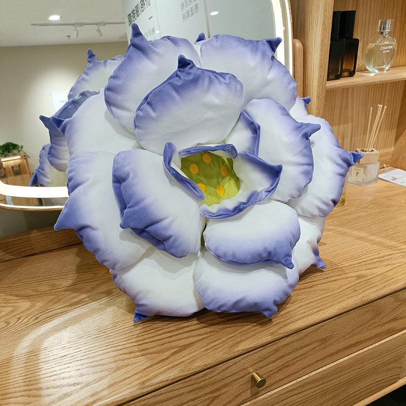 Korean-Style Lotus Water Lily Plush Toy - Succulent Good Luck Home Back Cushion