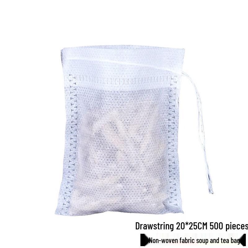 Non-Woven Drawstring Soup Filter Bags 20x25cm