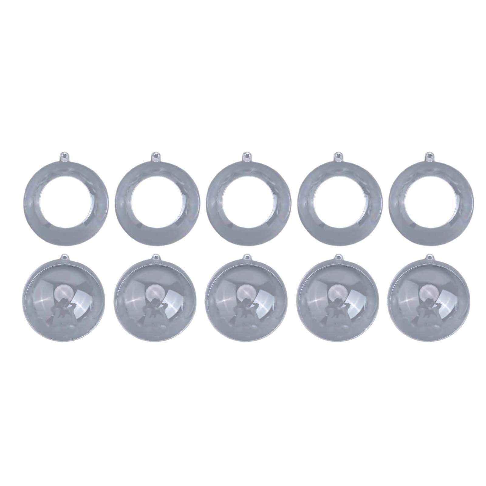 

Набор из 10 прозрачных акриловых шаров, идеальный вариант для украшения дома 8cm