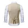 Vintage British Style Double-breasted Men's Suit Vests Wedding Business Party Slim Fit Sleeveless Tuxedo Waistcoat Mens Clothing