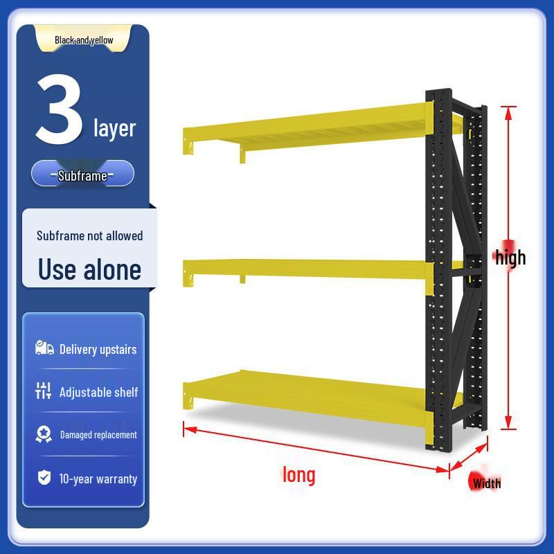Heavy-Duty Multi-Layer Storage Racks for Commercial and Garage Use