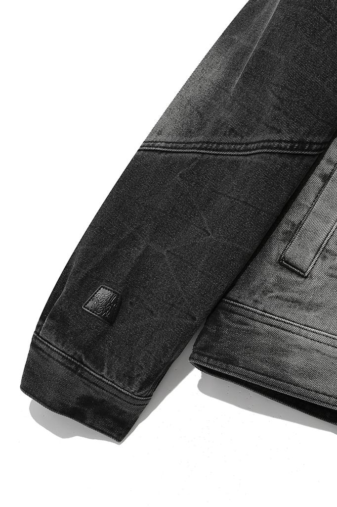 ALL ABOUT NEW Denim Siwa Washed Detachable Hooded Rider Jacket D-Gray Ana3Uj06Adg