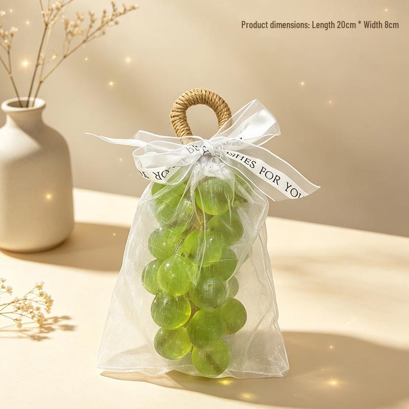 Handmade Crystal Grape Cluster Soap Gift Set - Transparent Simulation Grape Soap