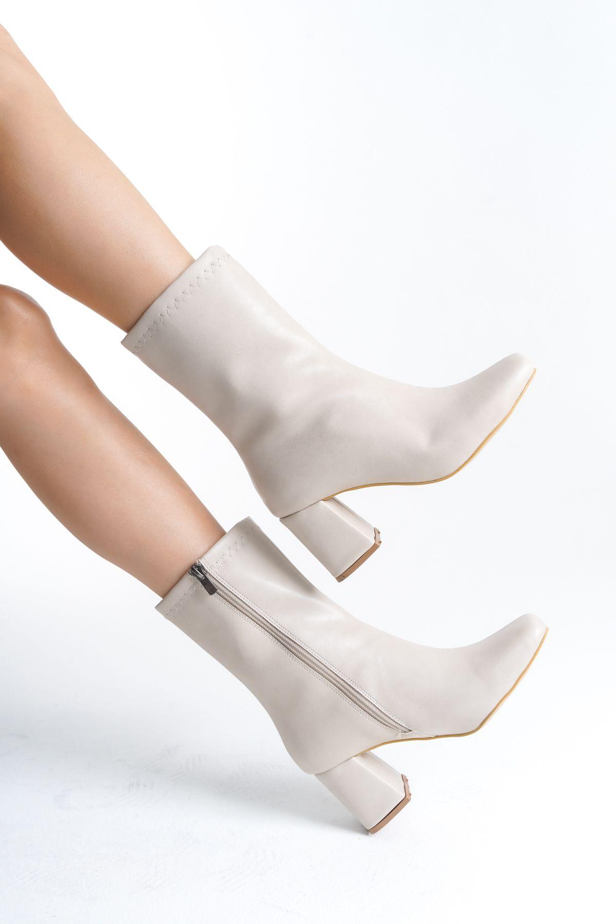 

Women Modern Stylish Fashion Ladies Casual Wearable Skin Mid Heel Boots 36