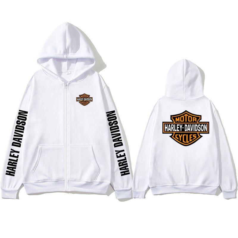 Motorcycle Hooded Sweatshirt Spring Man Printing Zipper Hoodie Outdoor Sports Loose Ventilate