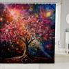Erosebridal Dragon Bathroom Shower Curtain Sets Japanese Style Shower Curtain For Kids Boys Girls Ocean Wave Fabric Shower