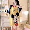 Women's Cute Summer Cartoon Pajamas: Loose Nightgown Homewear