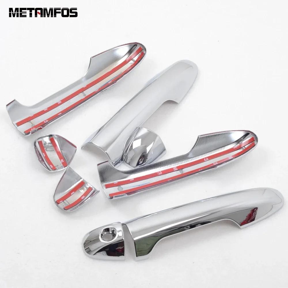 For Toyota Highlander 2014-2017 2018  Chrome Side Door Handle Cover Trim Protection Cap Exterior Accessories Car Styling