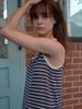 Elssibeui Stripe Sleeveless Knit Dress_Navy