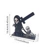 Wooden Grim Reaper Skeleton Decor Funny Cartoon Ornaments For Halloween Home Tabletop Decor
