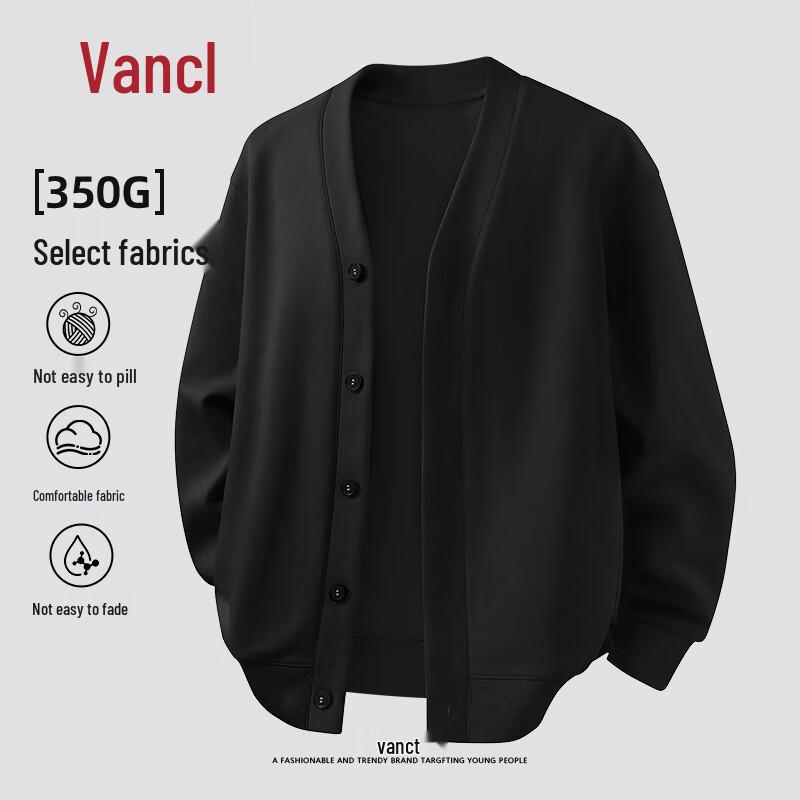 

Мужской кардиган-свитшот VANCL с V-образным вырезом, свободного кроя 2XL