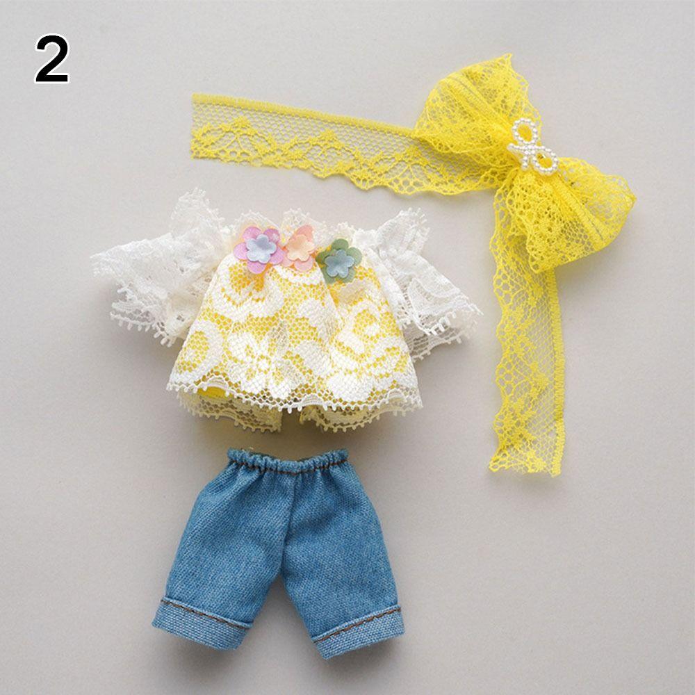 

with Headwear High-end Dress Up 4 Styles Can Dress Up Children DIY Girls 16~17cm Doll/1/8 BJD Doll 2