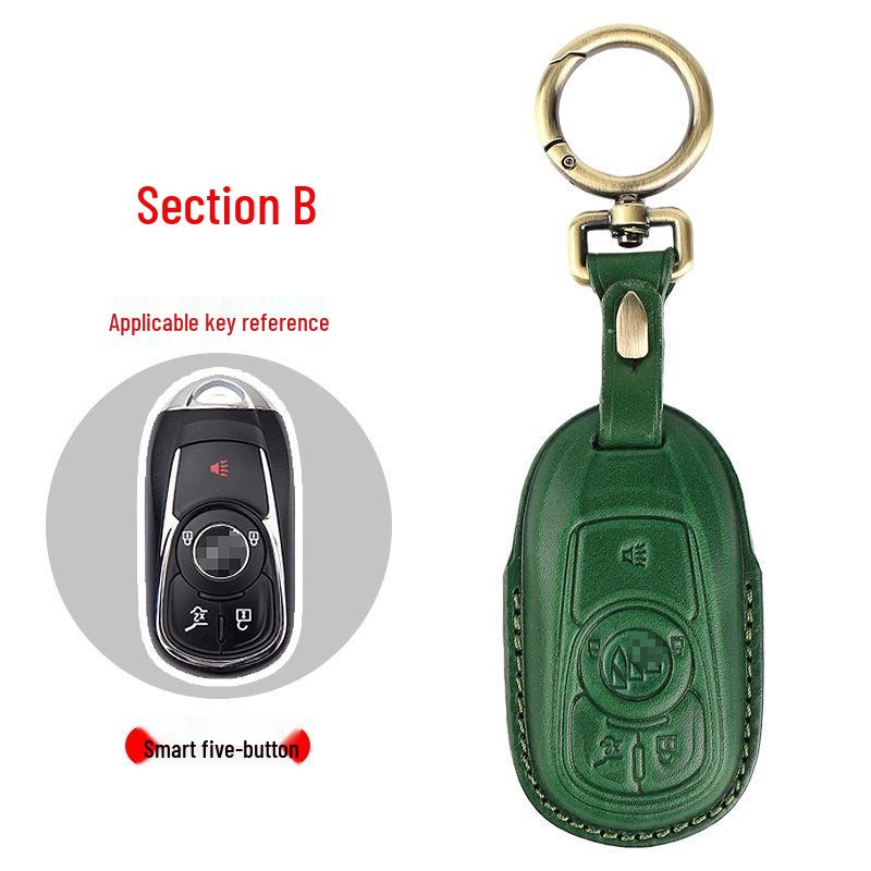 Genuine Leather Key Case for Buick: Envision, Excelle, GL8, Verano, Regal, LaCrosse