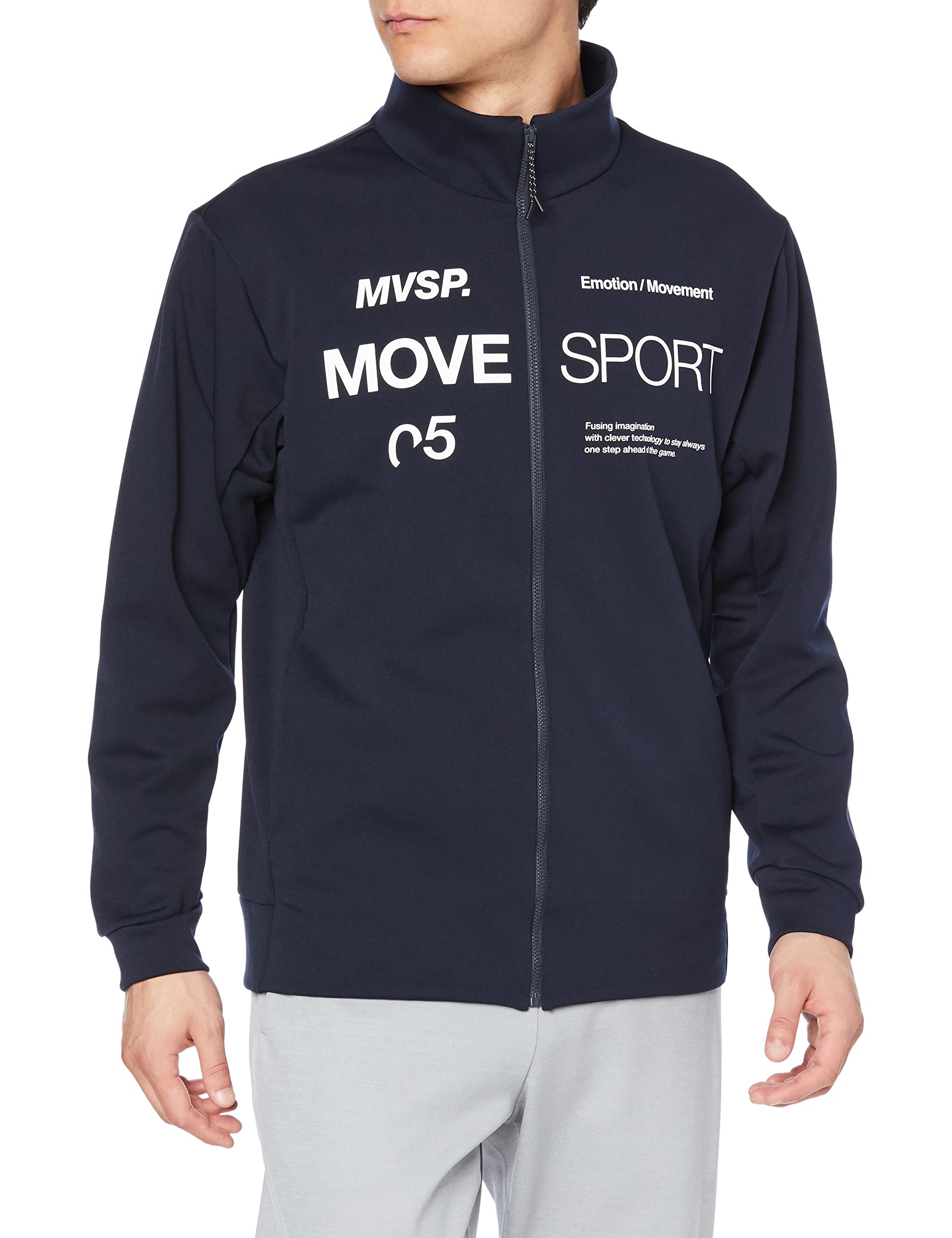 

Sweatshirt Descente Harikoshi Stretch Lightweight Collar Training NV XO [Move Sports] Stand-Up Men s