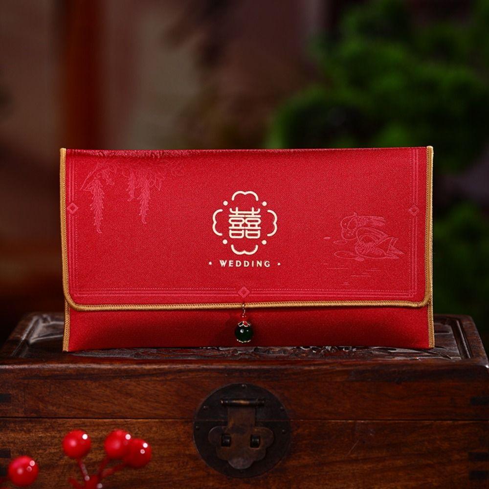 Blessing Wedding Money Bag Traditional Lucky Red Pocket Creative Money Packet Wedding Birthday