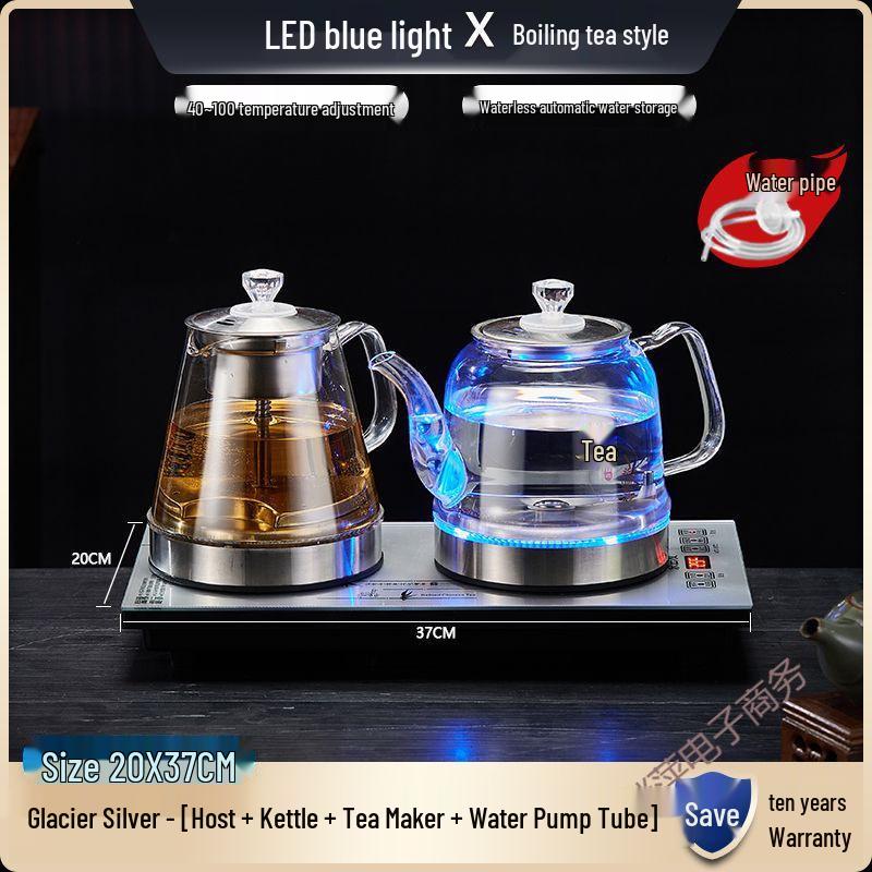 Smart Electric Glass Kettle with Auto Power Off and Insulation for Tea Ceremonies