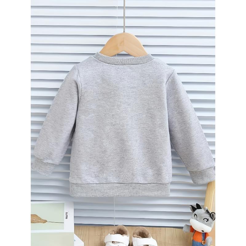 joyful Face Print Kids Sweatshirt Cute Street Style Top s s Pullover