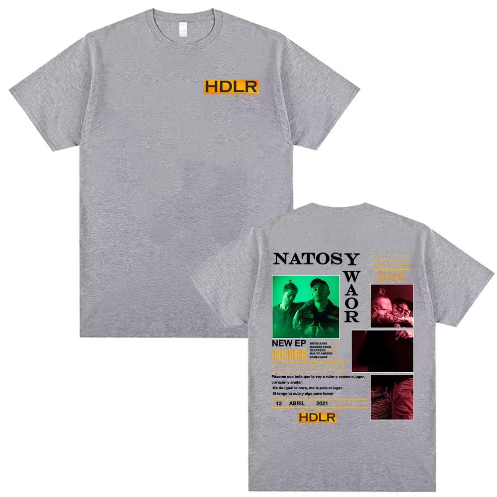 

Rapper Natos y Waor Unisexs shirt oversized Hijos De La Ruina graphics shirts Womens Y2k Hip Hop Streetwear Tshirt 2XL