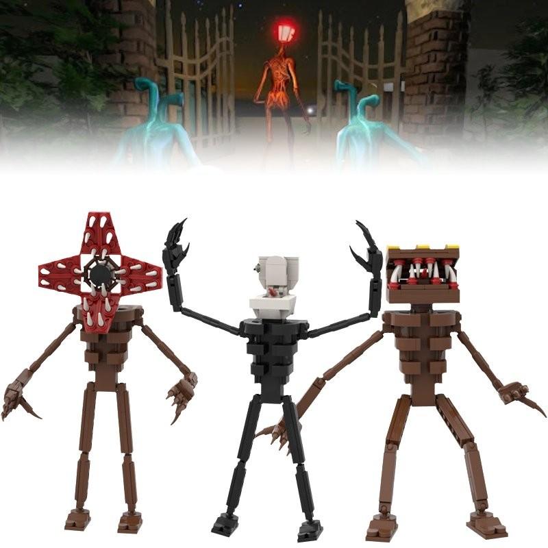 Head Awakening Siren Monster Assembling Building Blocks Toys Tabletop Decoration