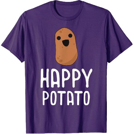 Happy Potato - Kawaii Potato Shirt, Funny Gift Vegetable T-Shirt
