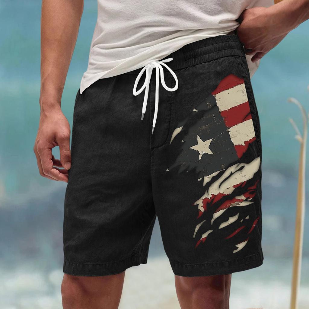 Men's Summer Large Casual Loose Sports Pants Beach Shorts