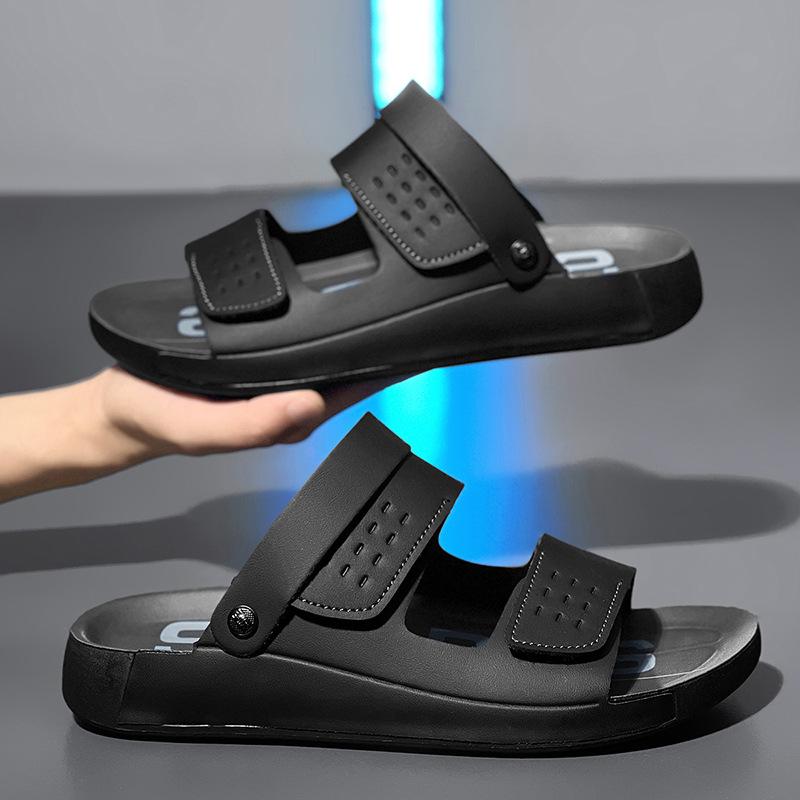 New fashion boutique men's sandals quality indoor and outdoor cool slippers British casual breathable beach shoes
