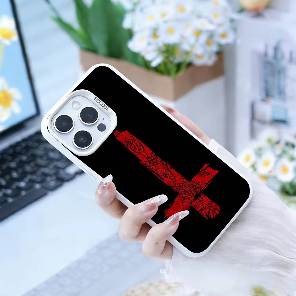 Subculture Visual Style Phone Case For IPhone 16 17 15 14 12 13 Pro Max White Color Shockproof Cover