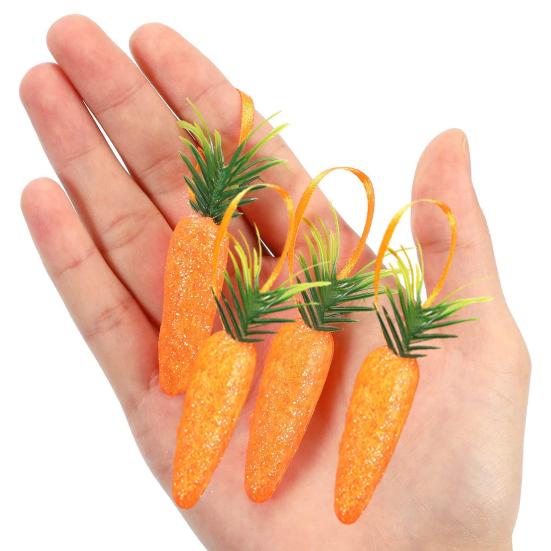 

Yousheng 10 шт. пасхальные подвески-морковки из блестящей пены, подвесные многоразовые пасхальные украшения для вечеринки, реквизит для фотосессии, искусственная морковь