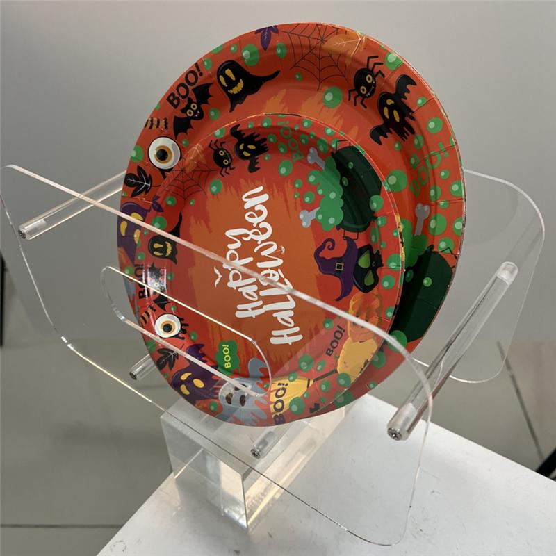 A95I-Акриловая подставка для тарелок Прозрачная подставка для тарелок Акриловая подставка-мольберт