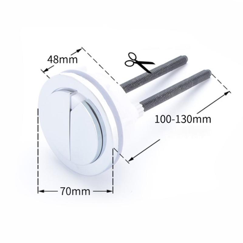 1 Stücke Dual Flush Toilette Tank Taste 38Mm/48Mm/58Mm Runde Form Closestool Tasten