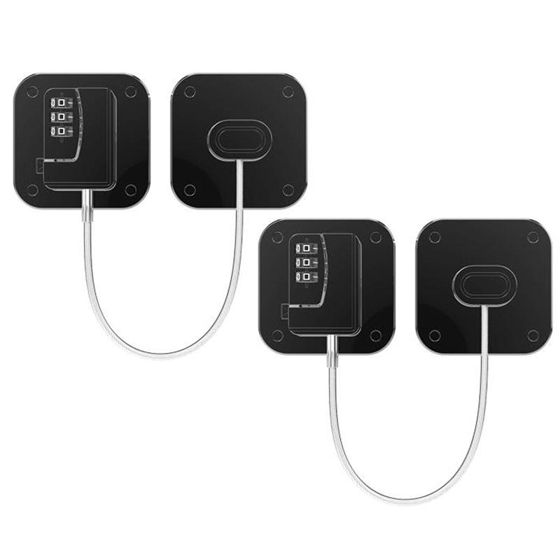 1/2 Stück Baby-Sicherheitskühlschrankverschluss mit Schlüsseln oder Zahlenschloss Kleinkind-Sicherheitsschränke Schiebetürschlösser für Schränke