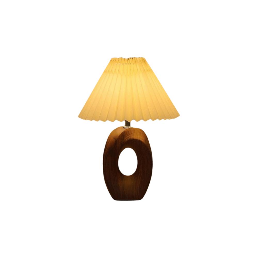 Pleated Design Desk Lamp Ceramic Base Minimalist Style Bedside Lamp Dimmable Advanced Atmosphere LED Desk Lamp Reading Light