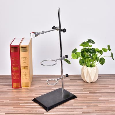 50Cm Chemie Labor Retorte Basis Stehen Unterstützung Labor Glaskolben Clamp + 3 Ring Klemme
