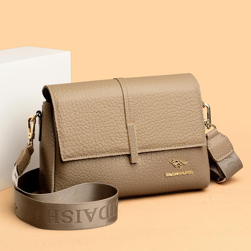 Women'S Foreskin Messenger Bag Trendy Fashion Women'S Cowhide Single Shoulder Mother Soft Leather Small