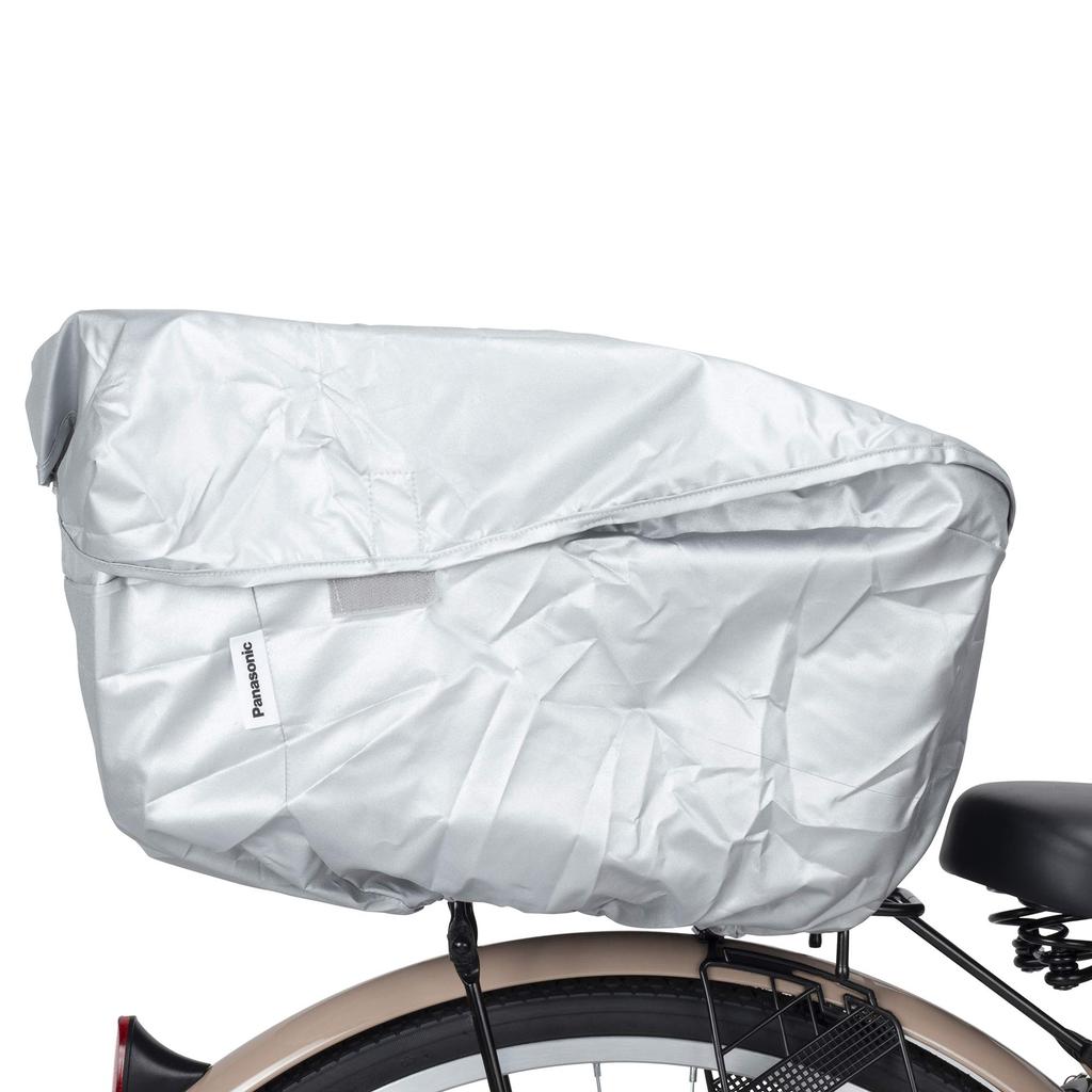Panasonic Rear Basket Cover for Bicycles, Silver, Basket Dimensions (Top) Approximately 145-155cm, Height Approximately 23-27cm, NSAR-151-S