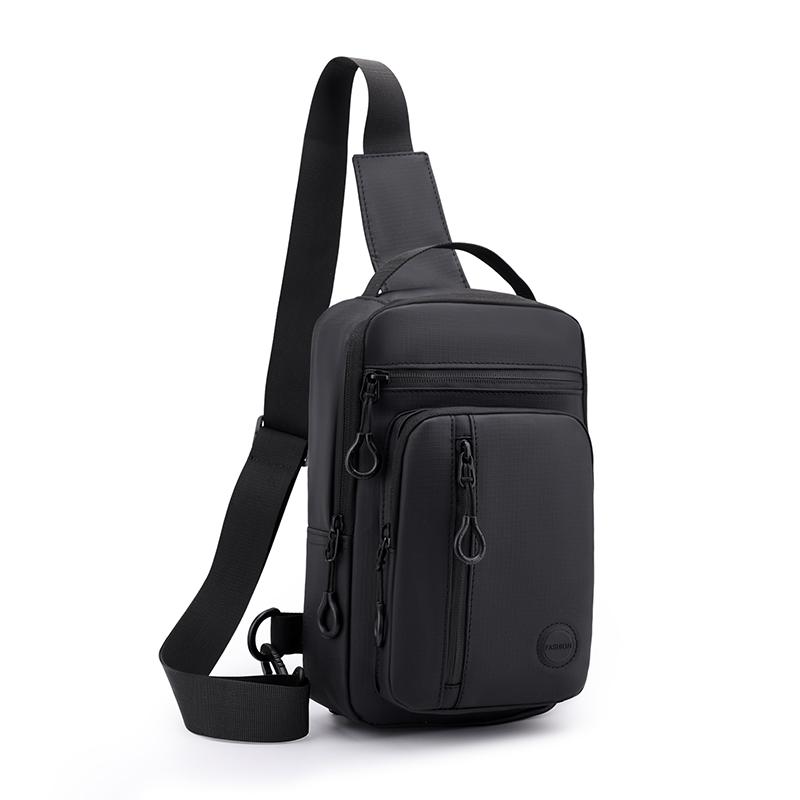 Large Capacity Waterproof Waist Bag for Men – Wear-Resistant Oxford Crossbody Chest Pack with Anti-Theft Design