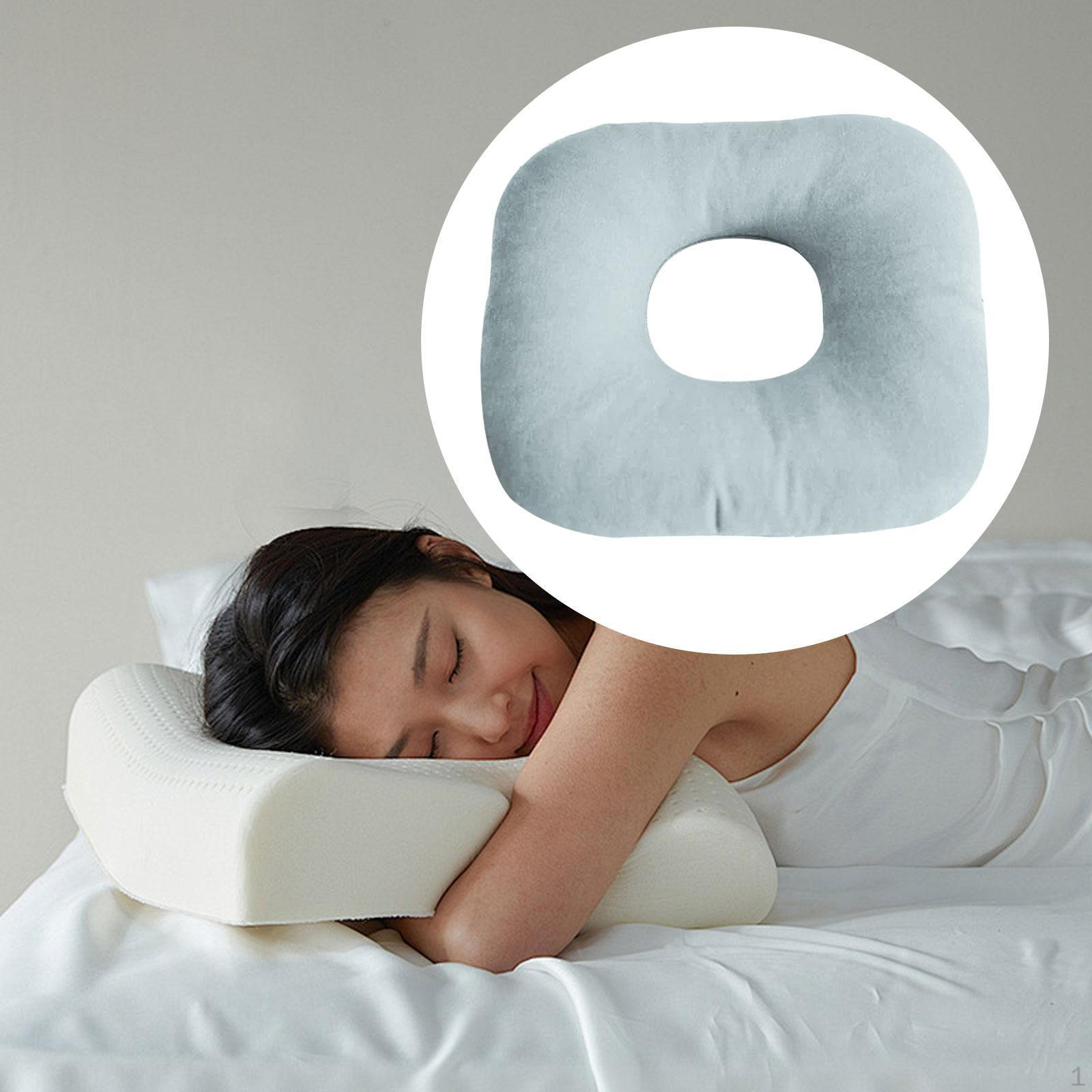 

Подушка для пирсинга ушей Удобная поддержка шеи Дышащая С отверстием для сна синий