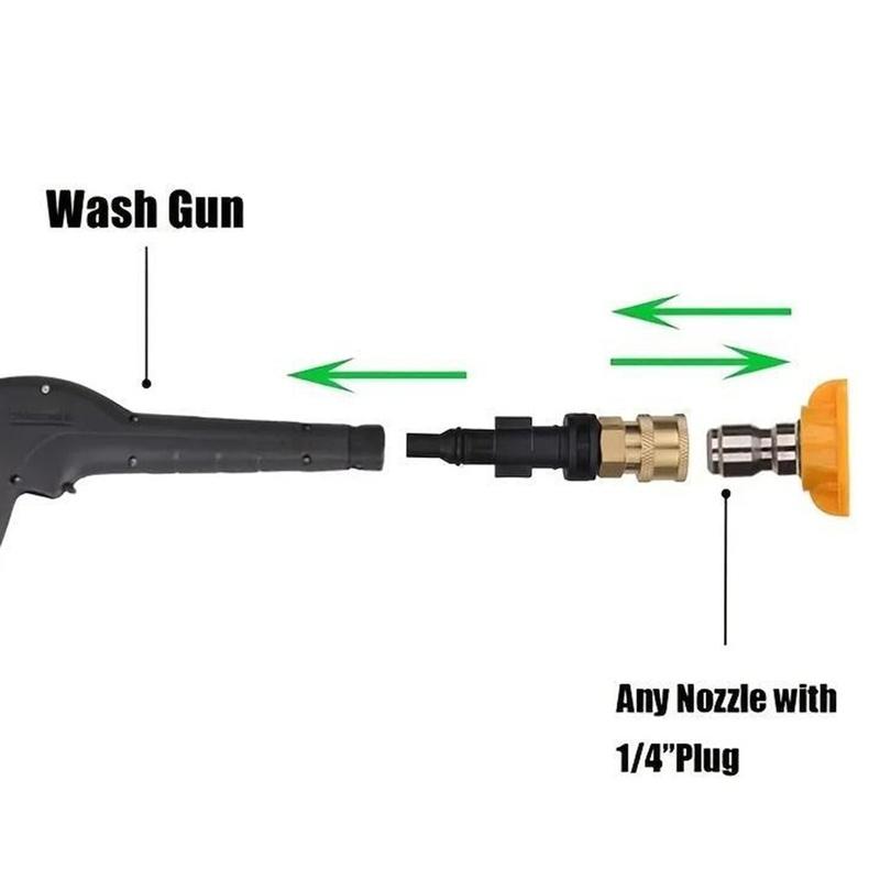 Car Pressure Washer Nozzle High Pressure Foam Tank Quick 1/4 Connect AdapterNozzle For LAVOR For Sterw QuickwwwConnector