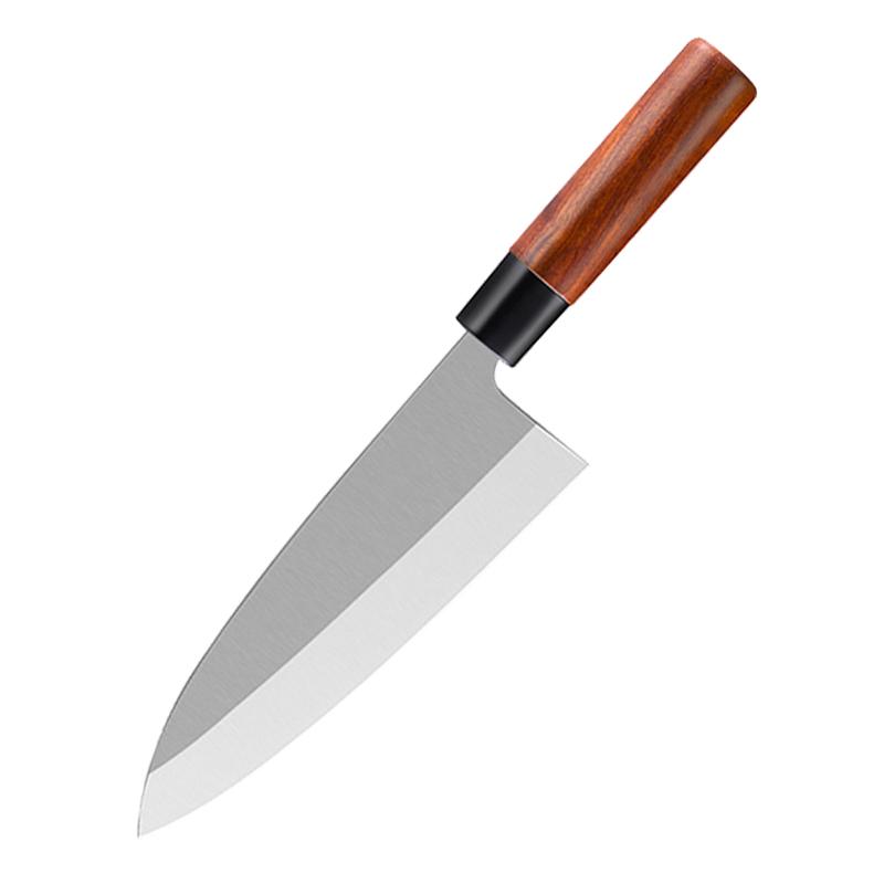 Japanese Sashimi Knife Salmon Cooking Knife Kitchen Slicing Knife Stainless Steel Sushi Knife Santoku Knife Fish Raw Knife
