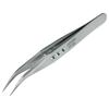 HOZAN Tweezers, Thick Finish, 2.8mm Plate Thickness, 125mm Total Length, 8mm Opening Width, 0.6mm Tip Width, Curved Tip, PP-102