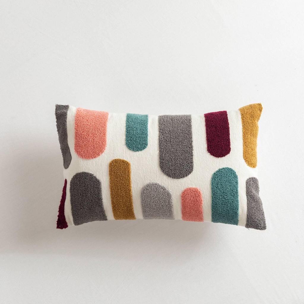 Stylish Embroidered Throw Pillow for Sofa & Car