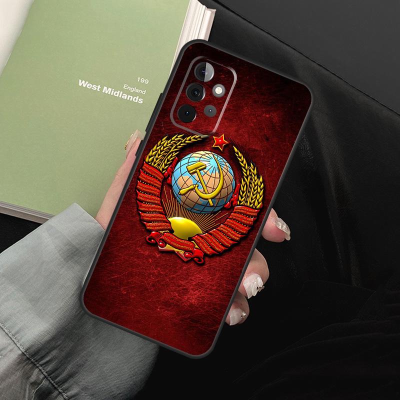 Vintage USSR CCCP For Samsung Galaxy A05 A06 A36 A26 A16 A54 A34 A14 A22 A32 A52 A55 A35 A15 A53 A13 A56 Case