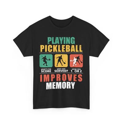 Pickleball Shirt, Playing Pickleball Improves Memory Pickleball Lovers T Shirt