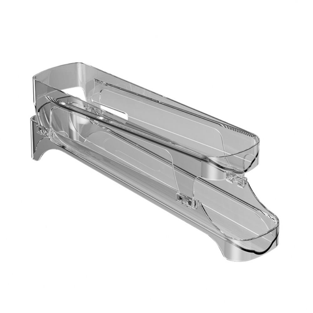 

Подставка для яиц в стиле лестницы Двухъярусный диспенсер для яиц для холодильника Кухонные инструменты прозрачный черный