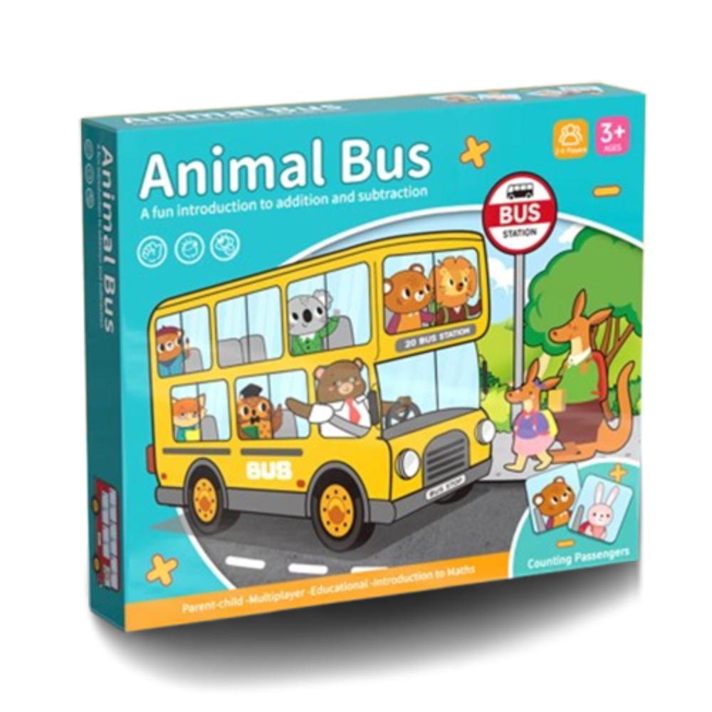 Shape Animal Bus Stop Tabletop Game Jigsaw Toddler Color Sorting Toys  Children's Kids Gift