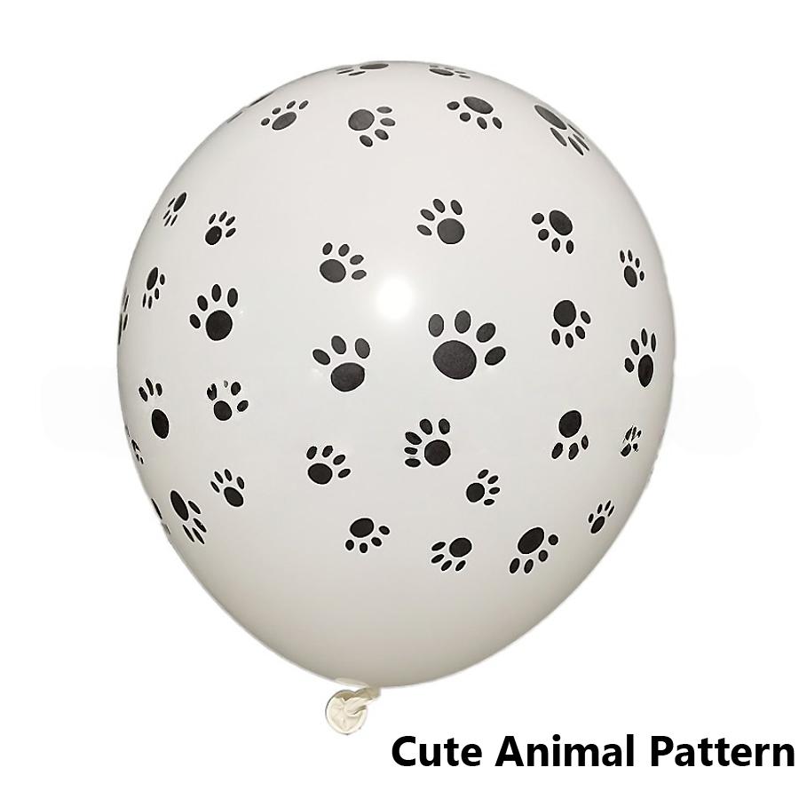 10/20/50Pcs Party Supplies 12" Latex Balloons Dog Birthday Kids Baby Shower Balloon Decoration Toys Paw Print