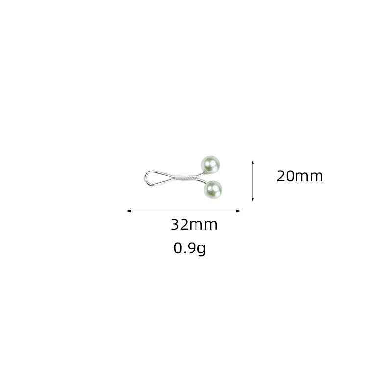 U-Shaped Pearl Brooch Fixed Straps Anti Slip Scarf Pin Diy Sewing Multi-Purpose Scarf Adjuster Lady Fixed Pins