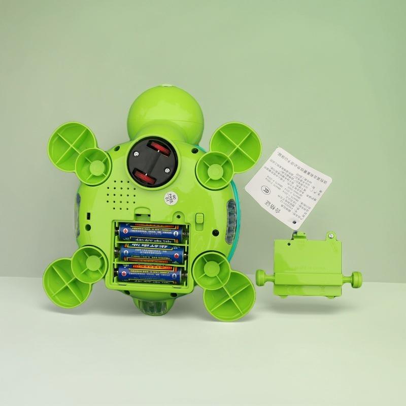Adorable Electric Blowing Turtle: Children's Educational Light-Up Toy for Birthdays & Kids' Day