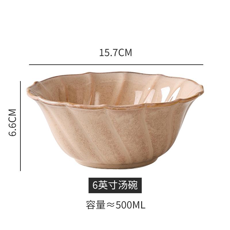 New Japanese Ceramic Tableware Household Nordic Style Kitchen Utensils Dish Plate Set Combination