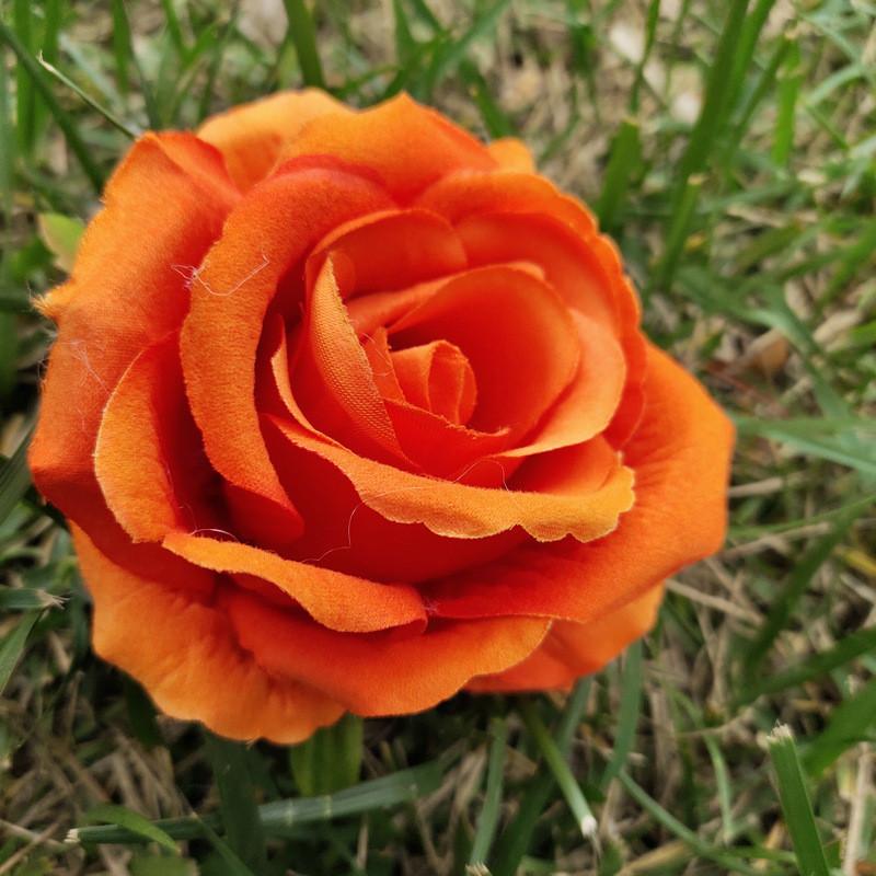 Fabric Rose Flower Heads For Wedding Decorations Wall Arch Silk Bouquet